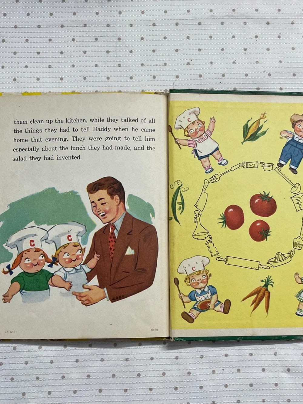 50’s The Campbell Kids at Home - Vintage Children's Book 1954